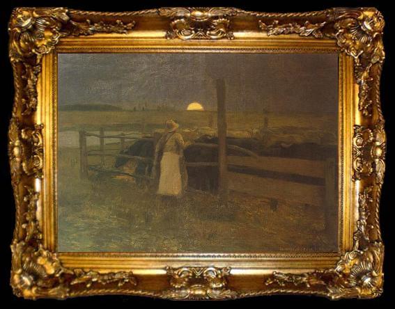 framed  Bela Ivanyi-Grunwald Moon Rise, ta009-2